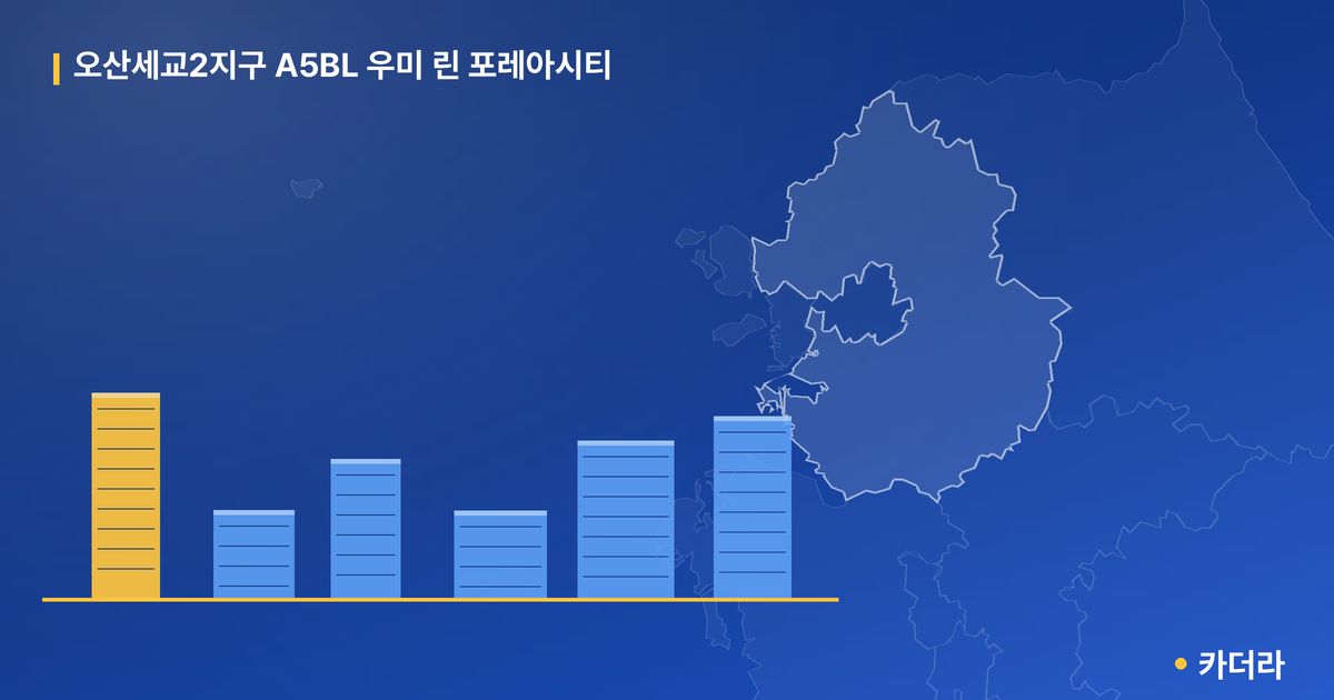 오산세교2지구 A5BL 우미 린 포레아시티 단지 정보 — 오산시 아파트 분양