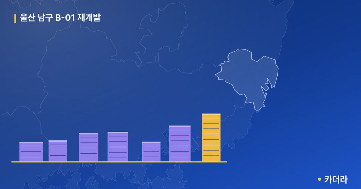 울산 남구 B-01 재개발 · 울산 남구 소재 · 부지계획 단계 현장 카드
