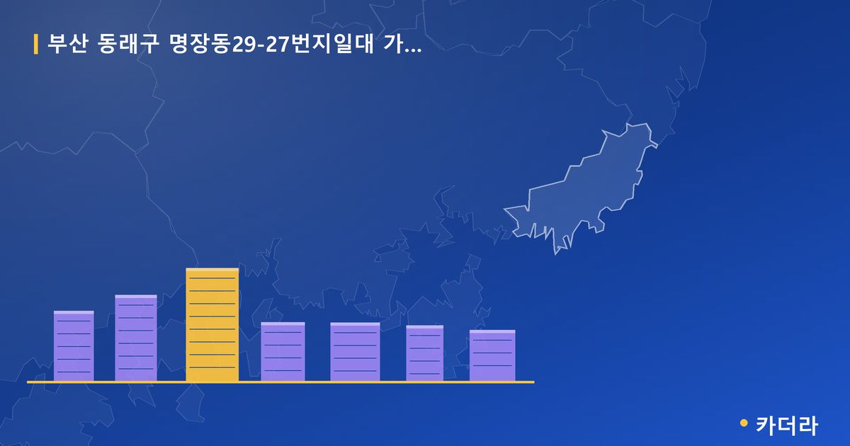 명장동29-27번지일대 가로주택정비 · 부산 동래구 소재 · 사업시행인가 단계 현장 카드