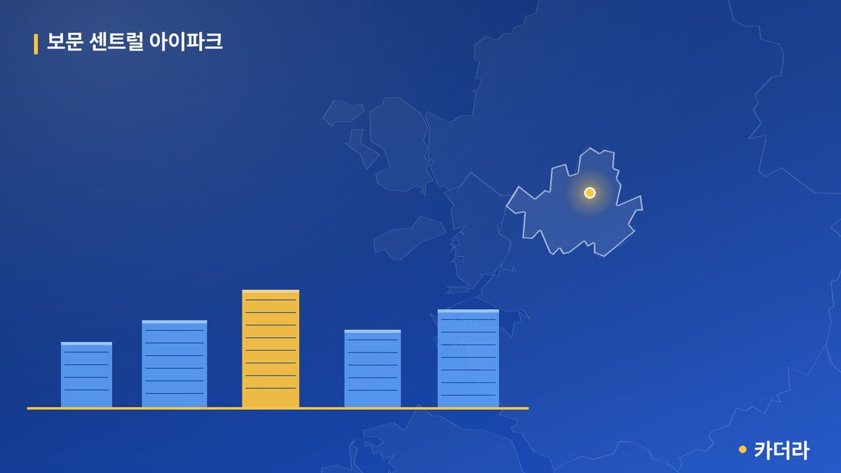 보문 센트럴 아이파크 단지 정보 카드