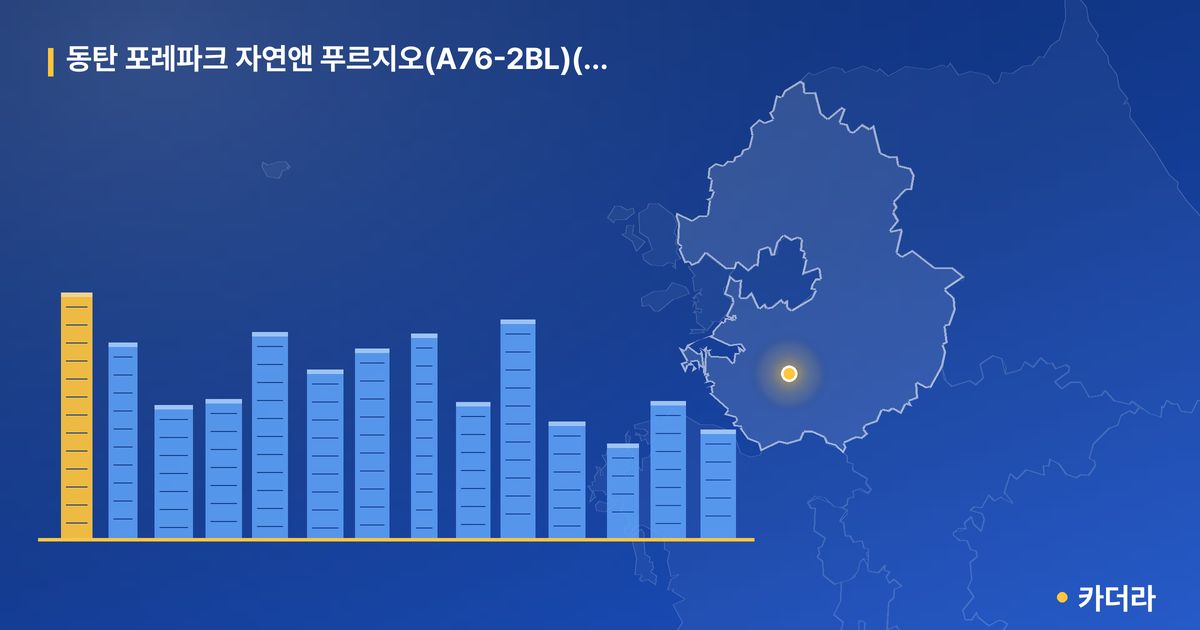 동탄 포레파크 자연앤 푸르지오(A76-2BL)(국민) — 경기 아파트 분양