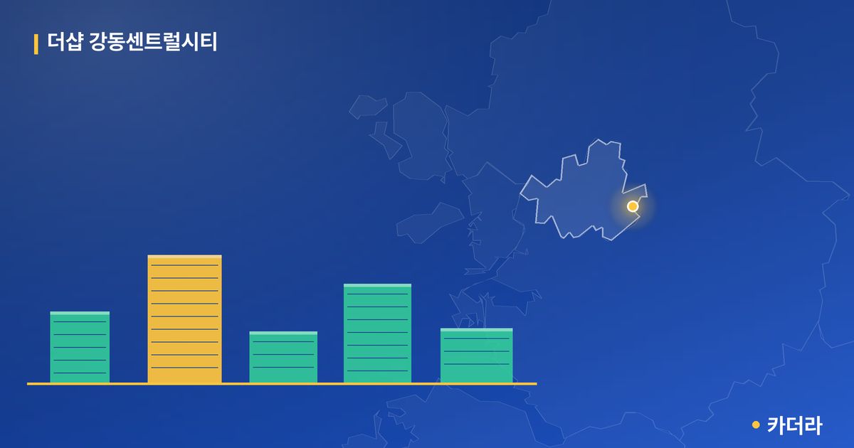 더샵 강동센트럴시티 단지 정보 카드