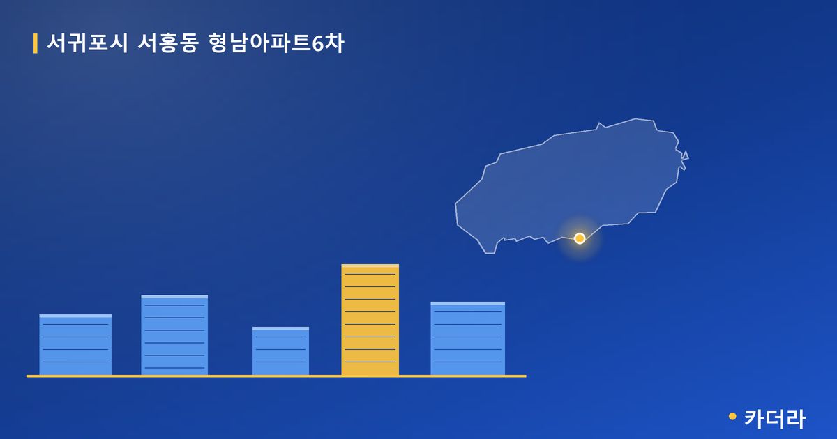 서귀포시 서홍동 형남아파트6차 단지 정보 카드