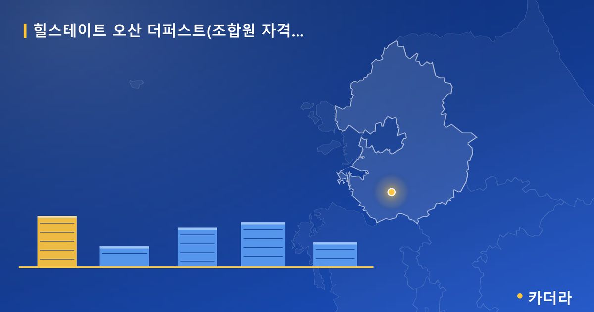 힐스테이트 오산 더퍼스트(조합원 자격상실 및 제명세대)(2회차) 단지 정보 카드