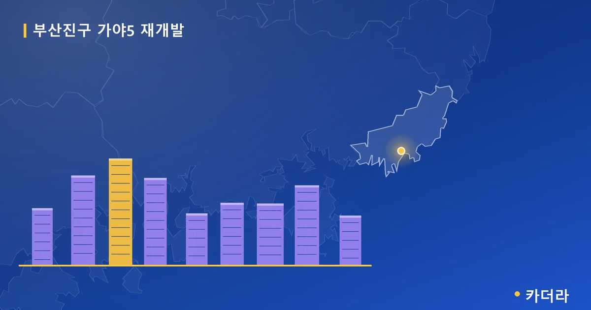 가야5 재개발 · 부산 부산진구 소재 · 부지계획 단계 현장 카드