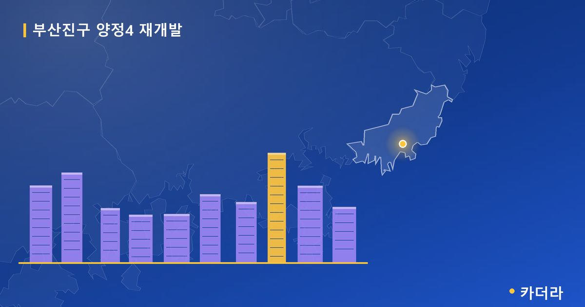 양정4 재개발 · 부산 부산진구 소재 · 조합설립 단계 현장 카드