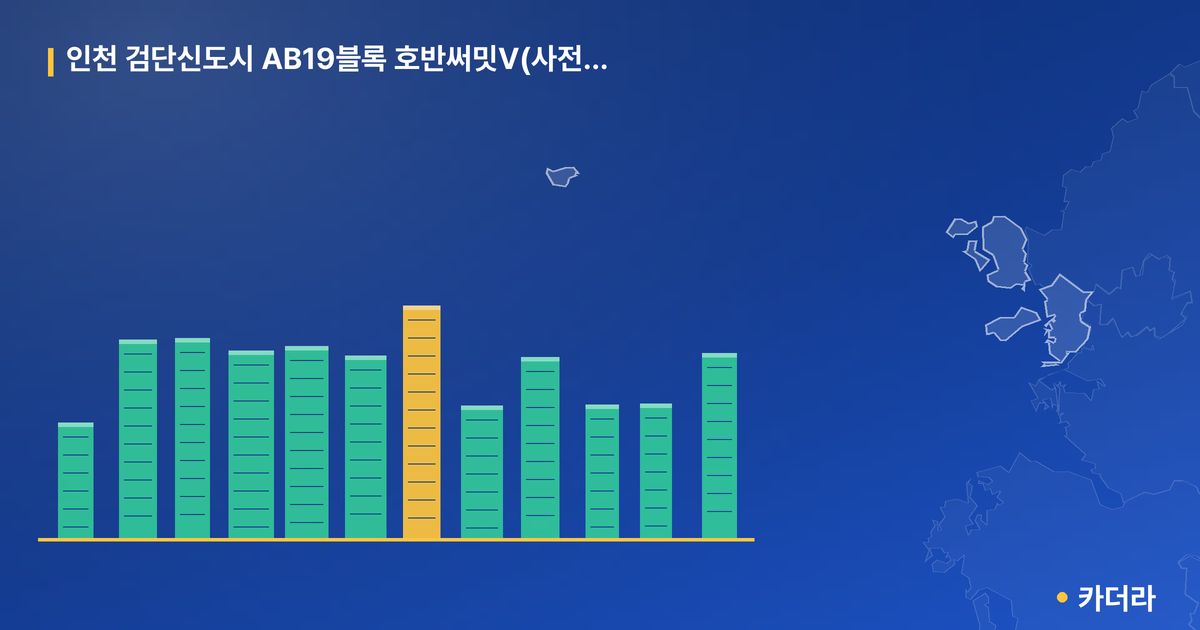 인천 검단신도시 AB19블록 호반써밋V(사전청약) · 인천 서구 소재 · 입주 후 단계 현장 카드