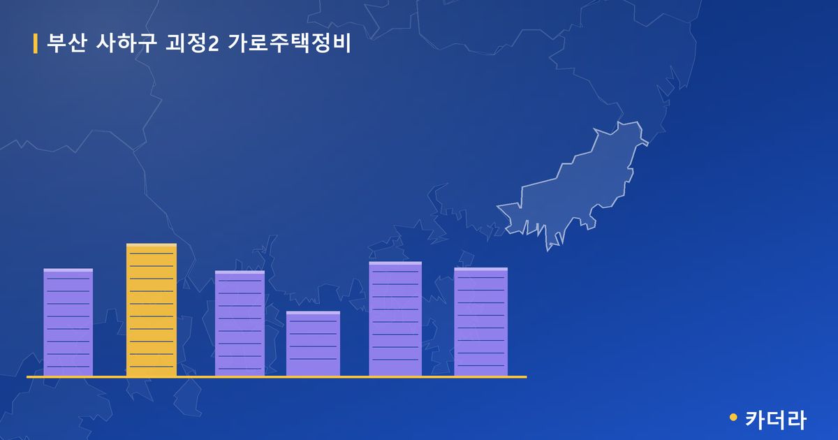 괴정2 가로주택정비 · 부산 사하구 소재 · 조합설립 단계 현장 카드