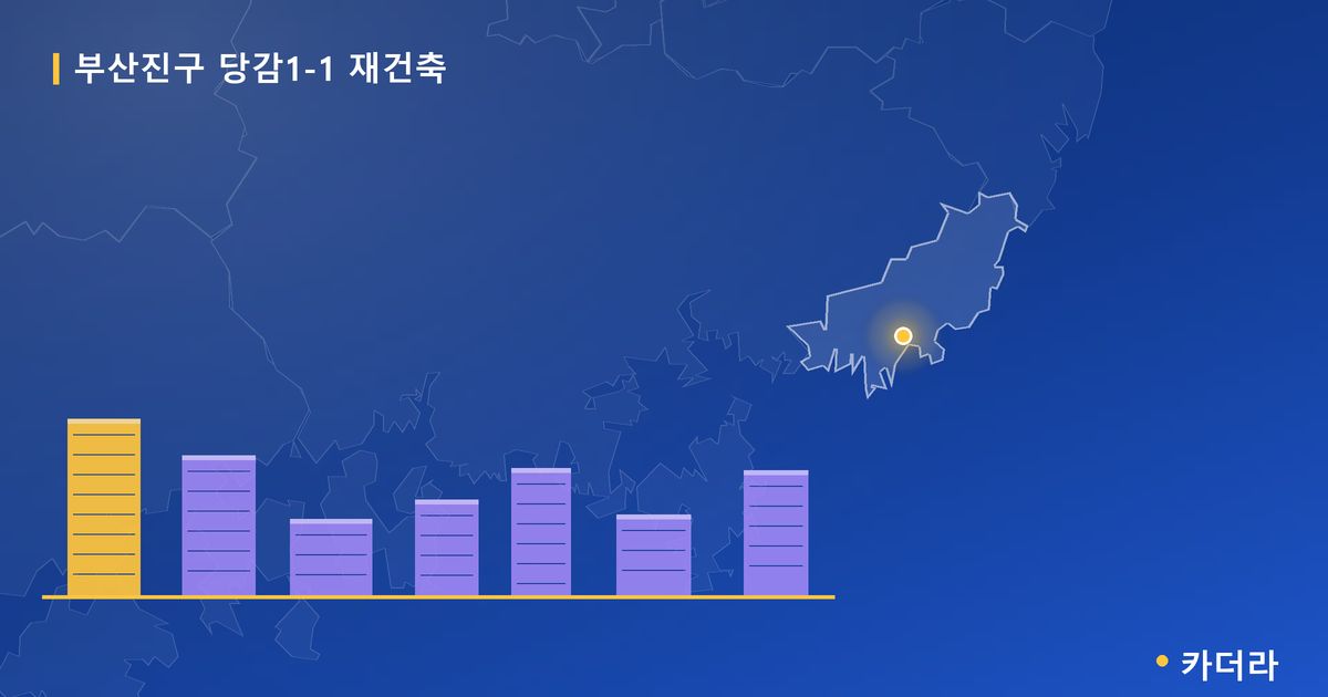 당감1-1 재건축 · 부산 부산진구 소재 · 사업시행인가 단계 현장 카드