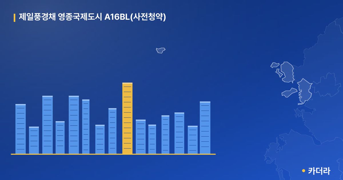제일풍경채 영종국제도시 A16BL(사전청약) 단지 정보 카드