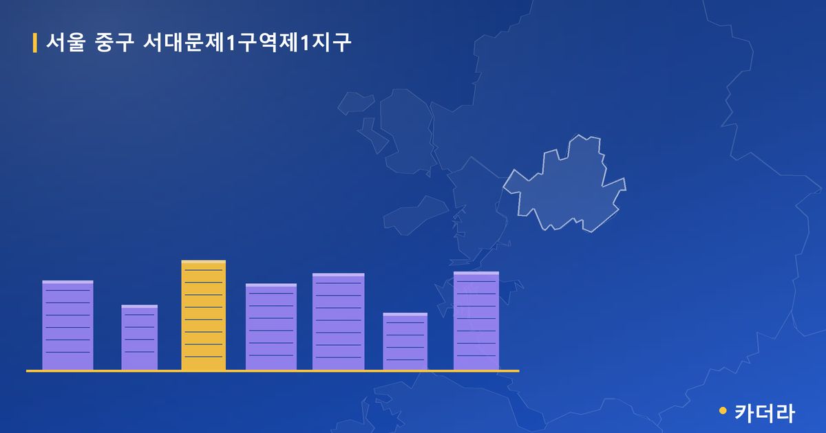 서울 중구 서대문제1구역제1지구 단지 정보 카드