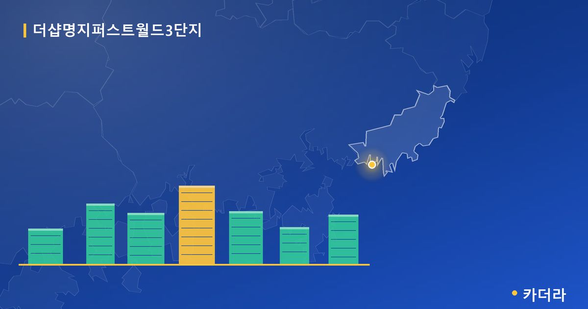 더샵명지퍼스트월드3단지 단지 정보 카드