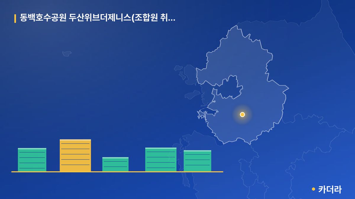 동백호수공원 두산위브더제니스(조합원 취소분) 단지 정보 카드