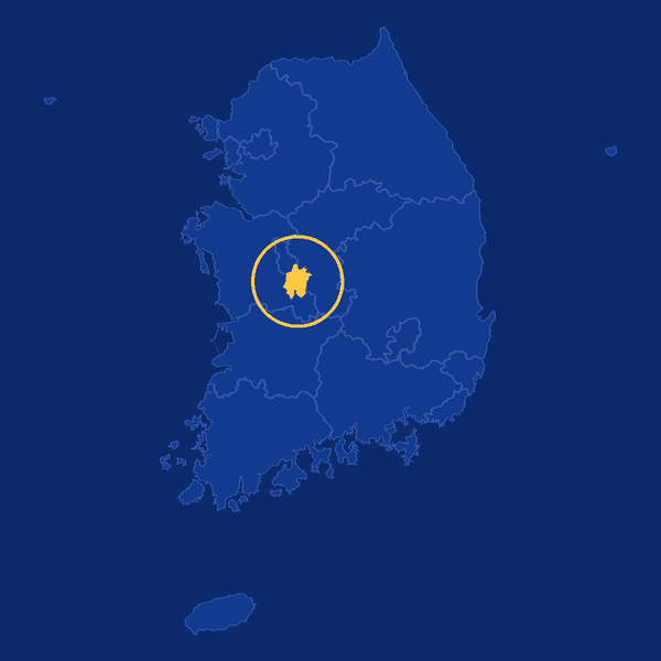 대전 위치 지도