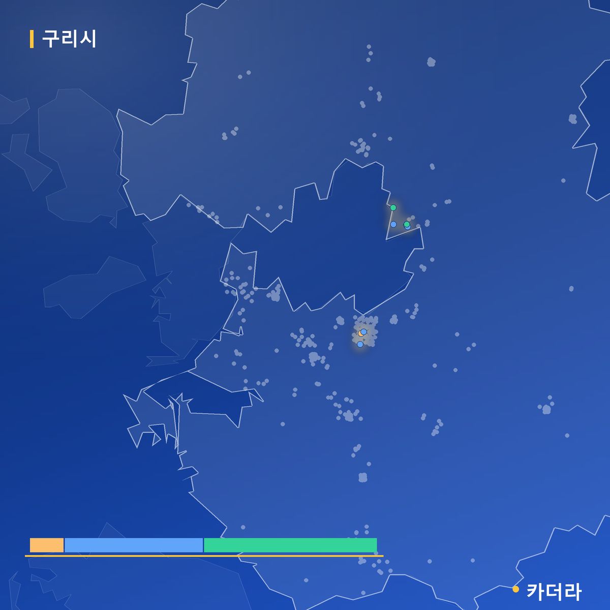 구리시 분양·재개발 현황 카드 — 구리갈매역세권 B-1블록 신안인스빌 디센트 분양 예고 단계