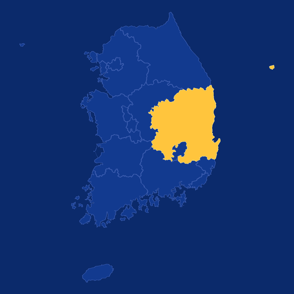 경북 지도 — 경산 하양 제일풍경채(경산시) 위치