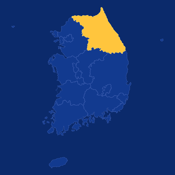 강원 지도 — 제일풍경채 원주 무실(원주시) 위치