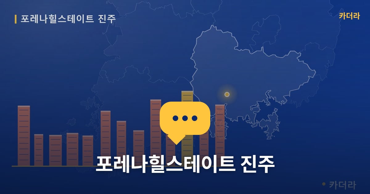 포레나힐스테이트 진주 현장 토론방 · 경남 진주시 소재 · 당첨자 발표 단계