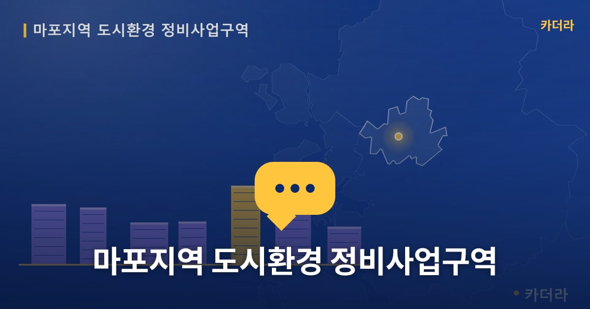 마포지역 도시환경 정비사업구역 — 위치·규모·단계 한눈에