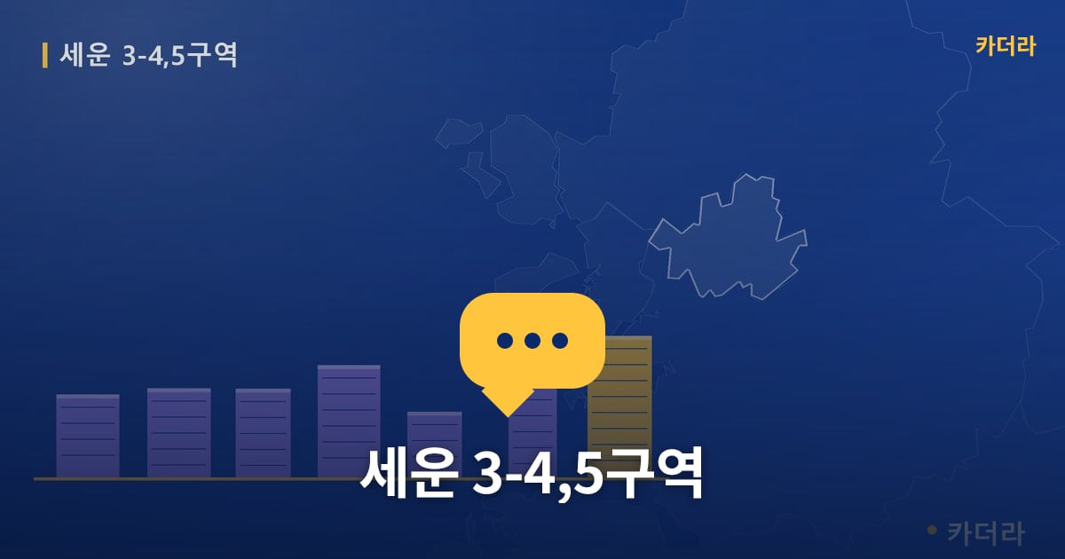 세운 3-4,5구역 — 위치·규모·단계 한눈에