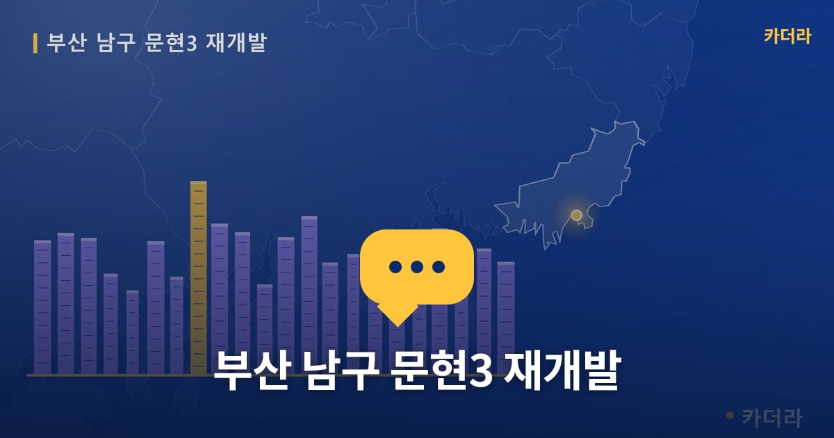 문현3 재개발 현장 토론방 · 부산 남구 소재 · 관리처분인가 단계