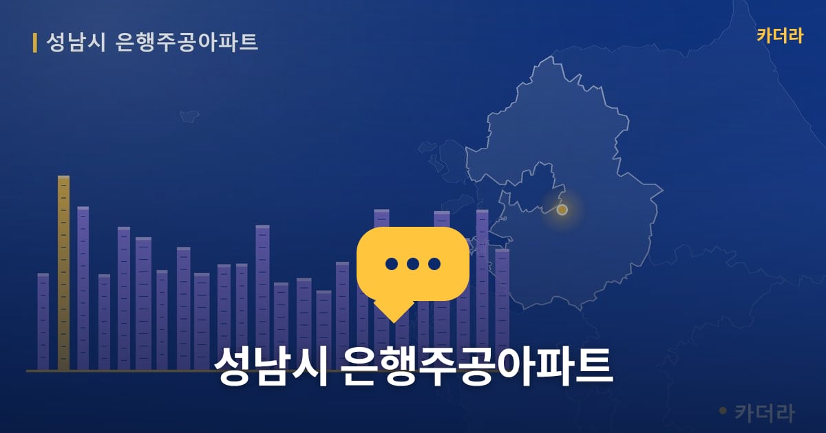 성남시 은행주공아파트 — 위치·규모·단계 한눈에