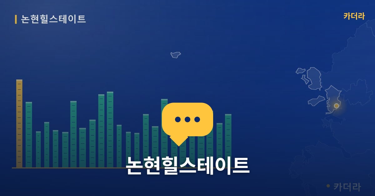 논현힐스테이트 — 위치·규모·단계 한눈에