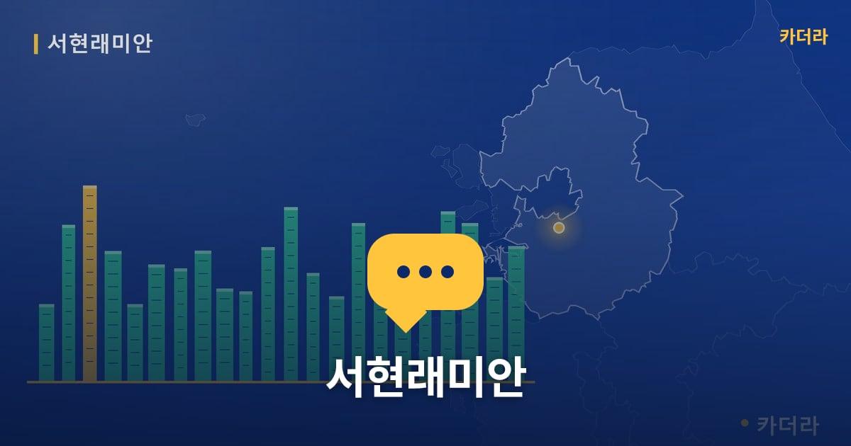 서현래미안 — 위치·규모·단계 한눈에
