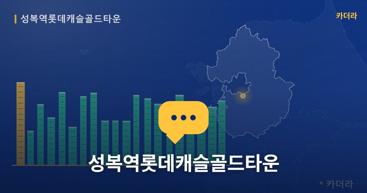 성복역롯데캐슬골드타운 — 위치·규모·단계 한눈에