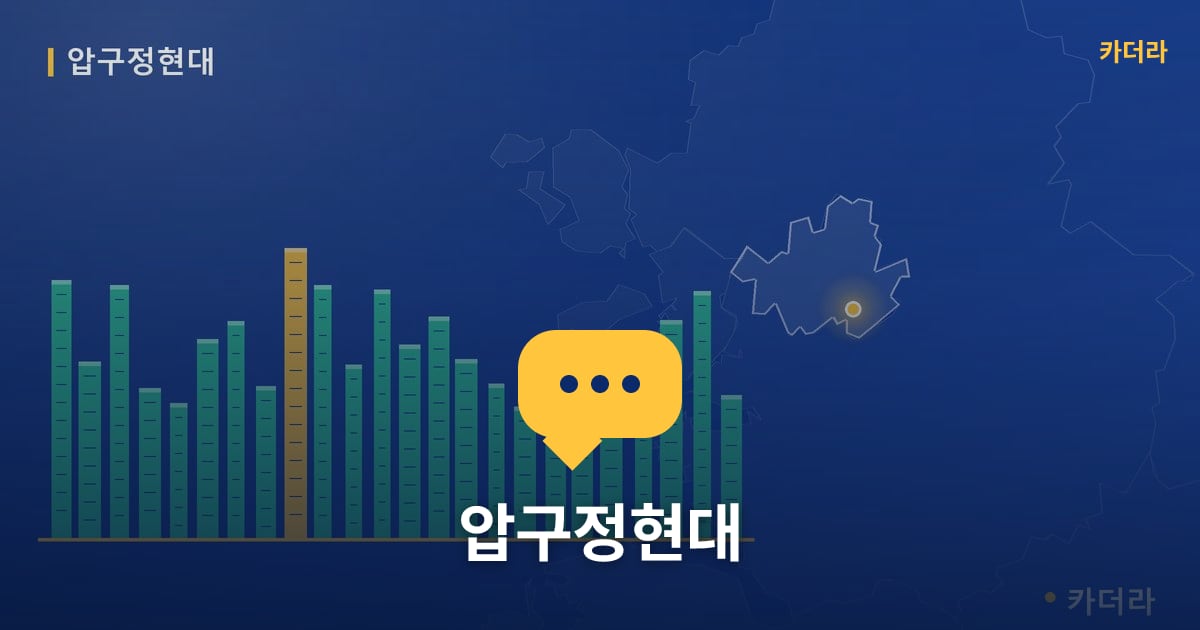 압구정현대 — 위치·규모·단계 한눈에
