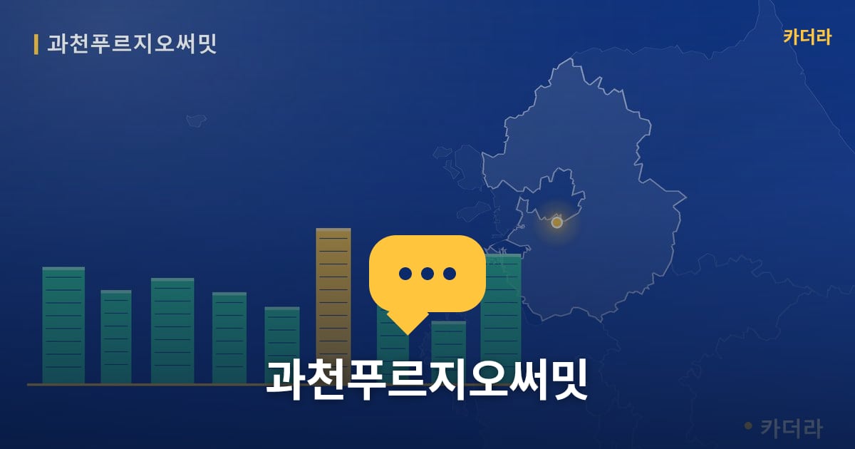 과천푸르지오써밋 — 위치·규모·단계 한눈에