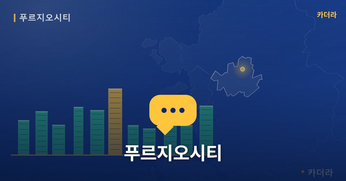 푸르지오시티 — 위치·규모·단계 한눈에