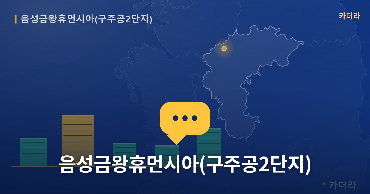 음성금왕휴먼시아(구주공2단지) — 위치·규모·단계 한눈에