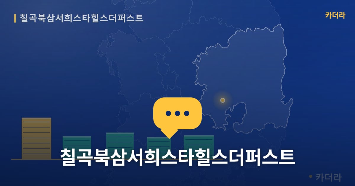 칠곡북삼서희스타힐스더퍼스트 — 위치·규모·단계 한눈에