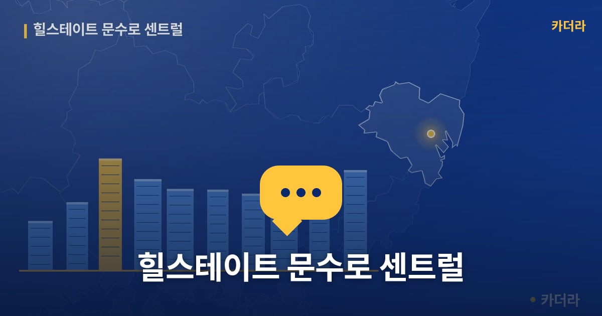 힐스테이트 문수로 센트럴 — 위치·규모·단계 한눈에