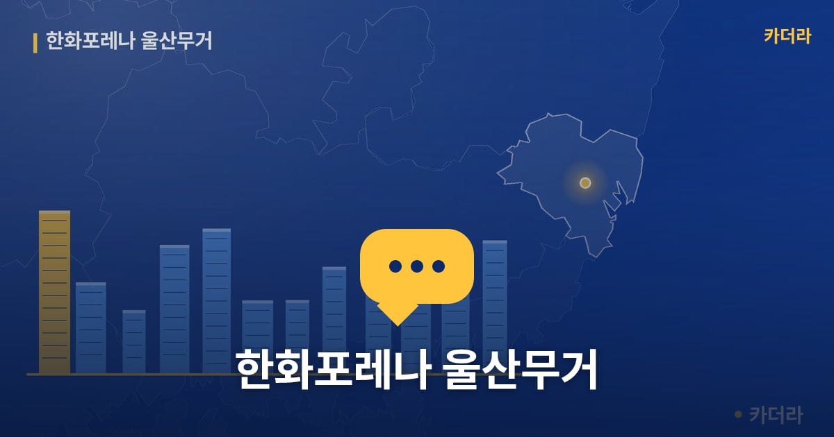 한화포레나 울산무거 — 위치·규모·단계 한눈에
