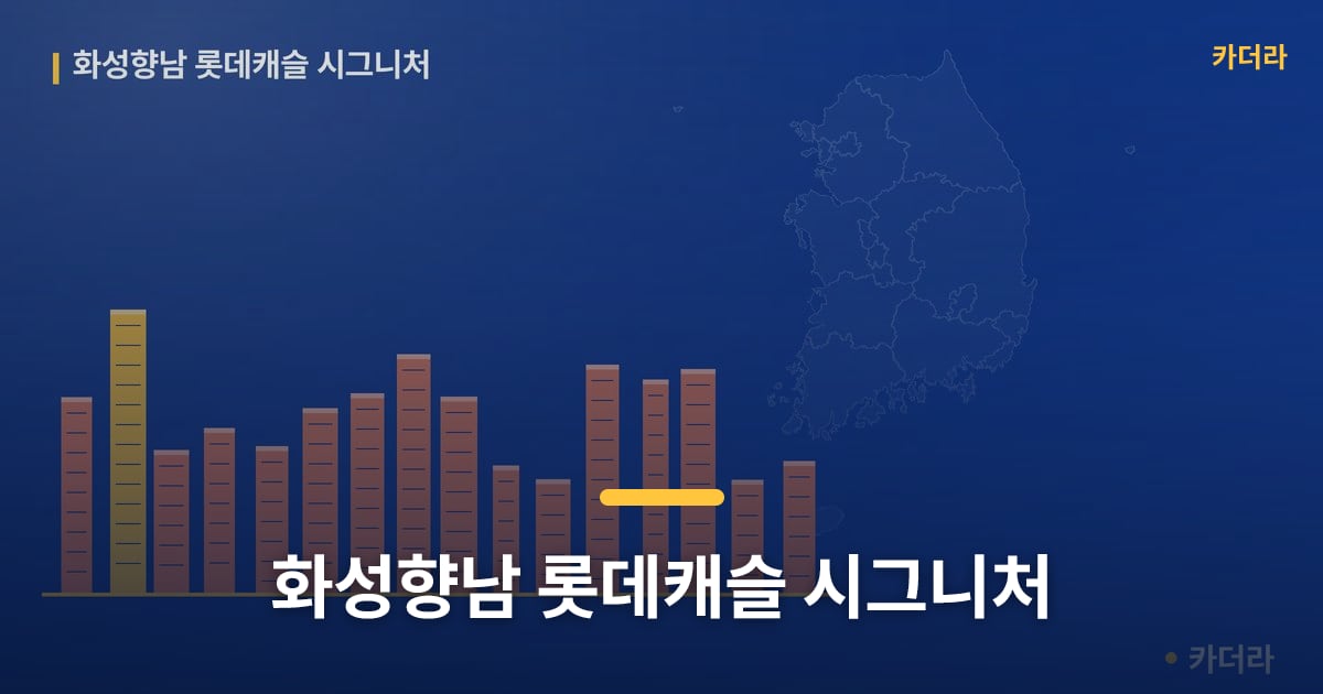 화성향남 롯데캐슬 시그니처 — 위치·규모·단계 한눈에