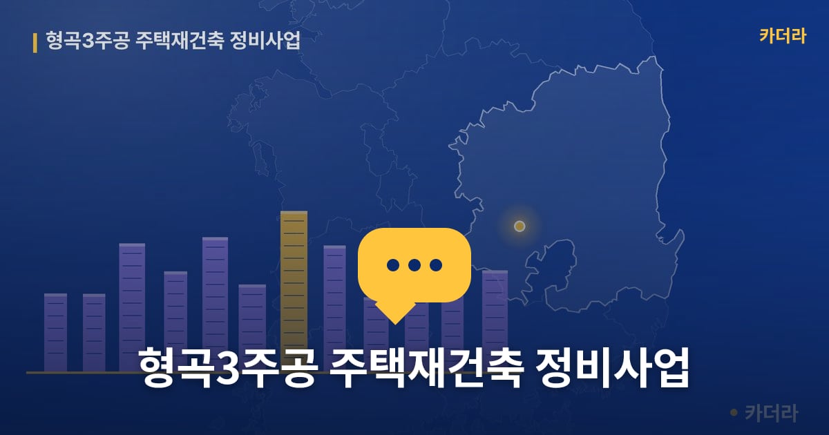 형곡3주공 주택재건축 정비사업 — 위치·규모·단계 한눈에