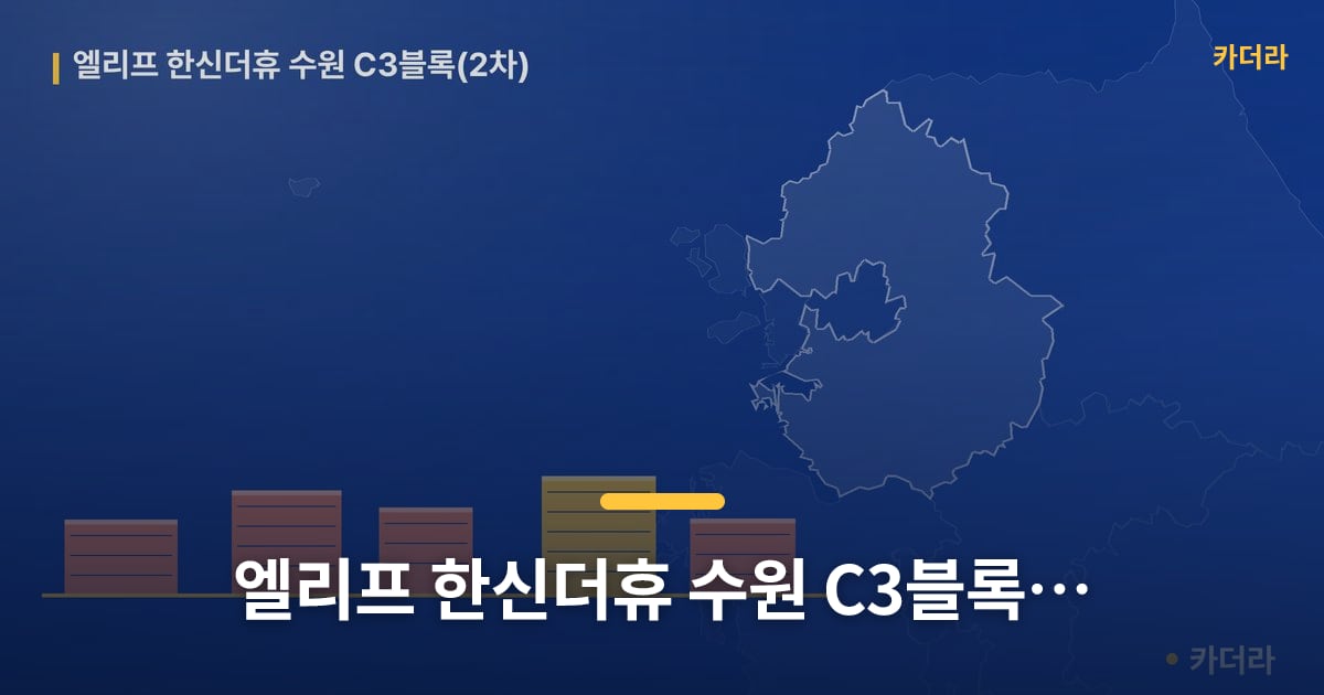 엘리프 한신더휴 수원 C3블록(2차) — 위치·규모·단계 한눈에