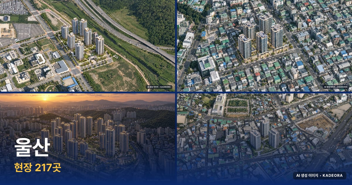 울산 분양·입주 예정 단지 AI 상상도 모음