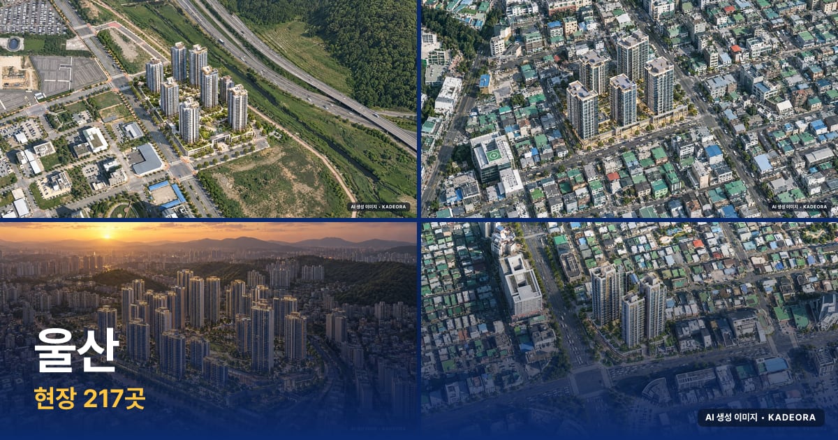 울산 분양·입주 예정 단지 AI 상상도 모음