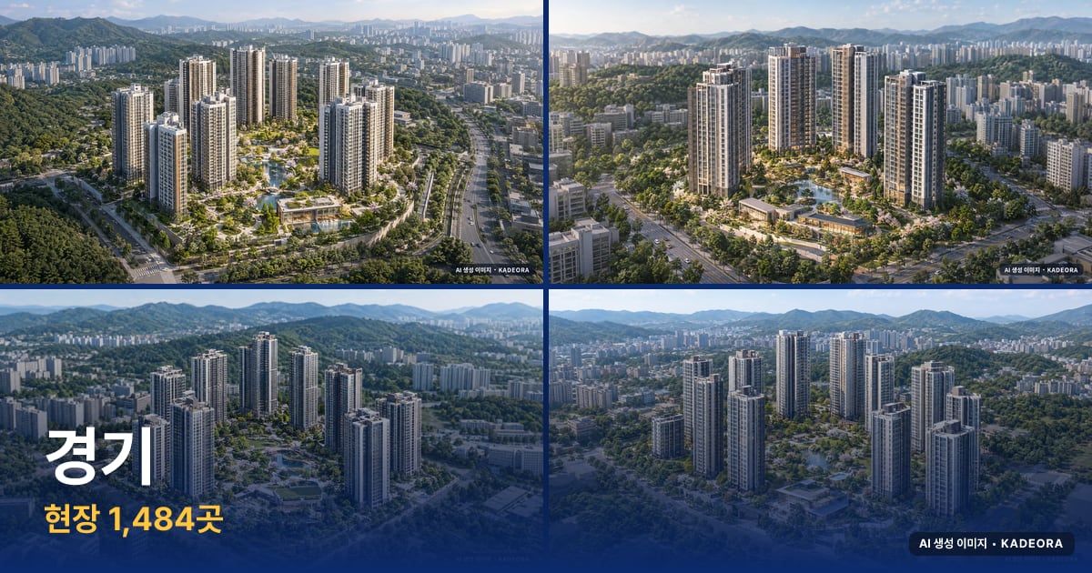 경기 분양·입주 예정 단지 AI 상상도 모음