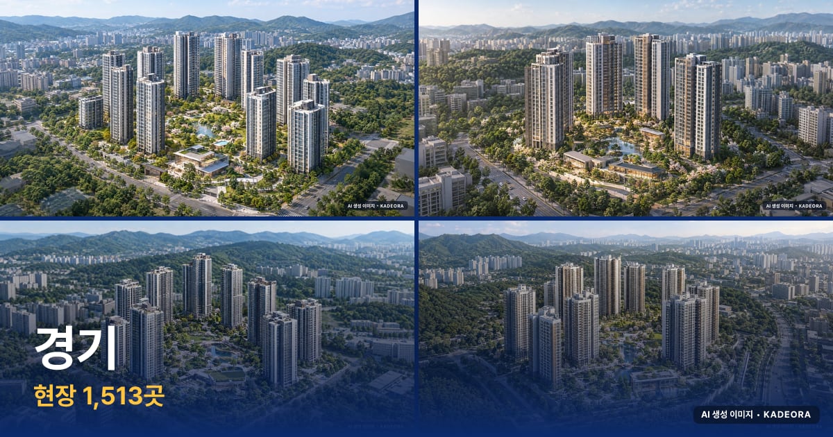 경기 분양·입주 예정 단지 AI 상상도 모음