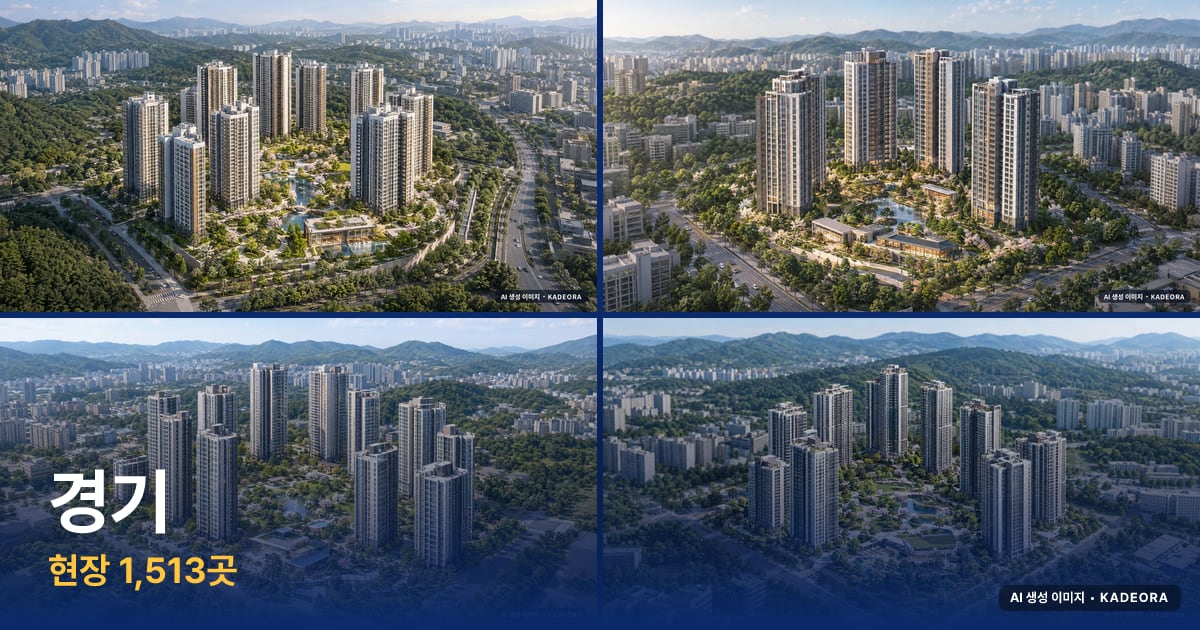 경기 분양·입주 예정 단지 AI 상상도 모음