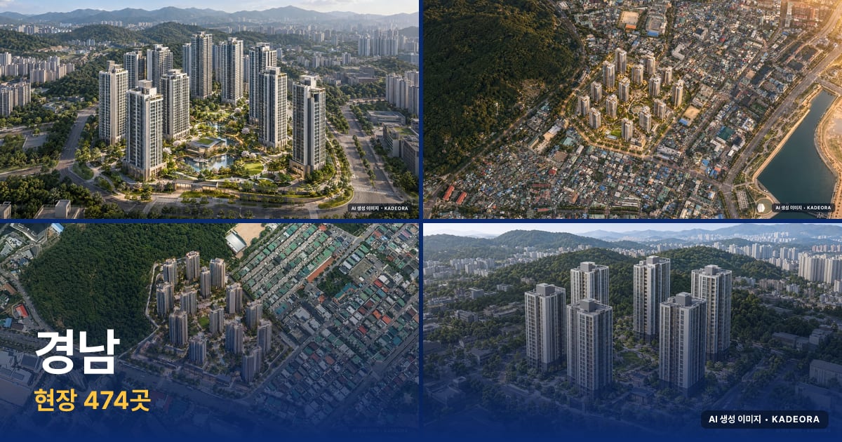 경남 분양·입주 예정 단지 AI 상상도 모음